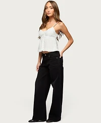 Edikted Women's Halsey Ruffle Tank Top