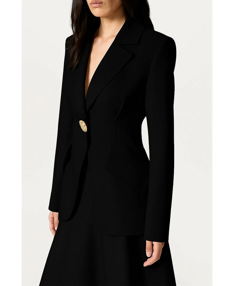 Nocturne Women's Sculpted Single-Button Tailored Jacket
