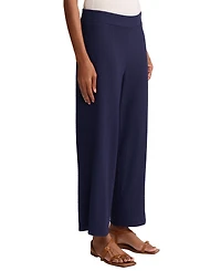 Jones New York Petite Mid-Rise Wide Leg Crop Casual Pants