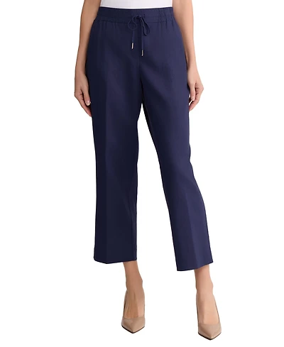 Jones New York Petite Mid Rise Welt Pocket Long Casual Pants