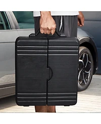 Mecale 221-Piece Mechanics Tool Set, 1/4" & 3/8" Drive Sae & Metric Sockets, Bits, Wrenches, Ratchet, Accessories, Plastic Case