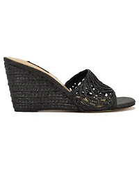 Nine West Women's Nimma Woven Slip-On Wedge Sandals