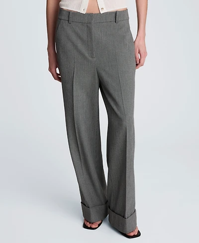 Kenneth Cole Women's High-Rise Wide-Leg Pants