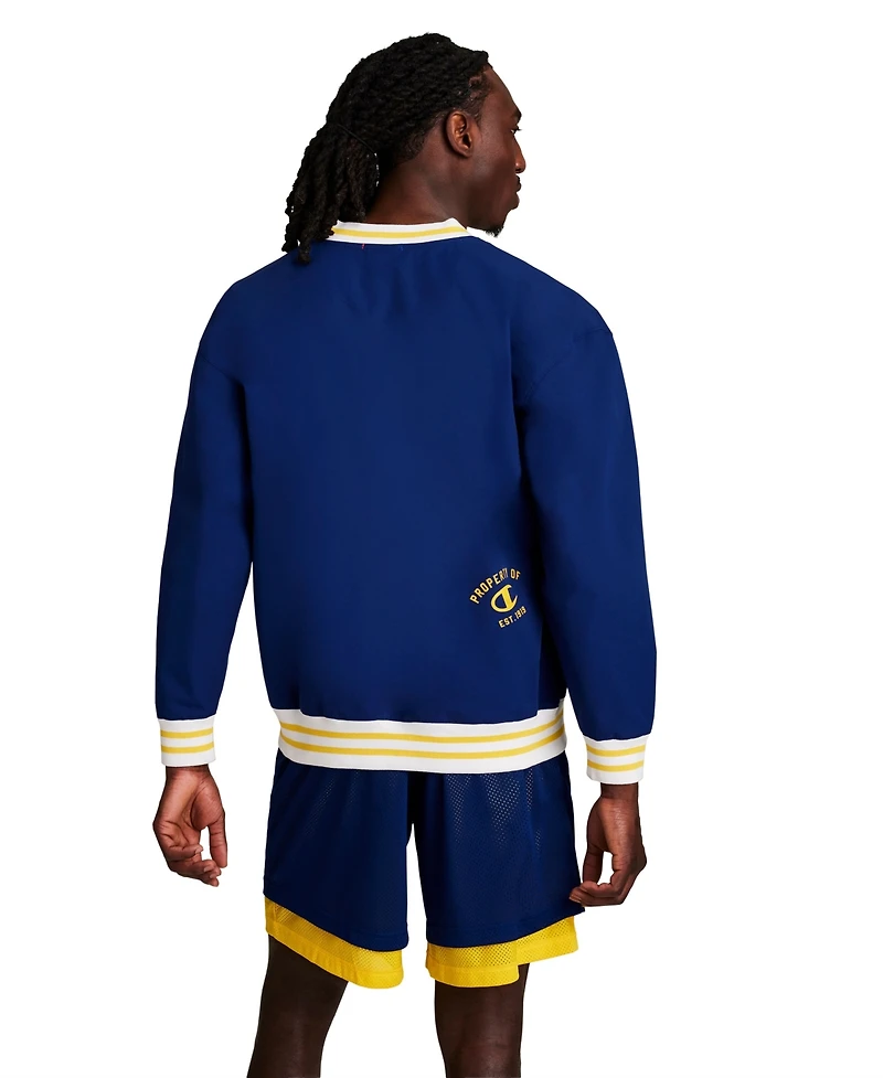 Champion Men's Script V-Neck Pull-On Sweatshirt