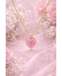 Chanteur Girls 18K Plated Hypoallergenic Heart Pendant Necklace