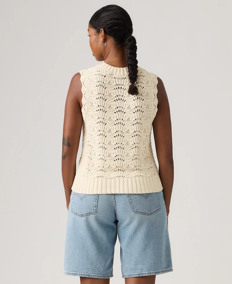 Levi's Women's Sleeveless Crochet Tank Top