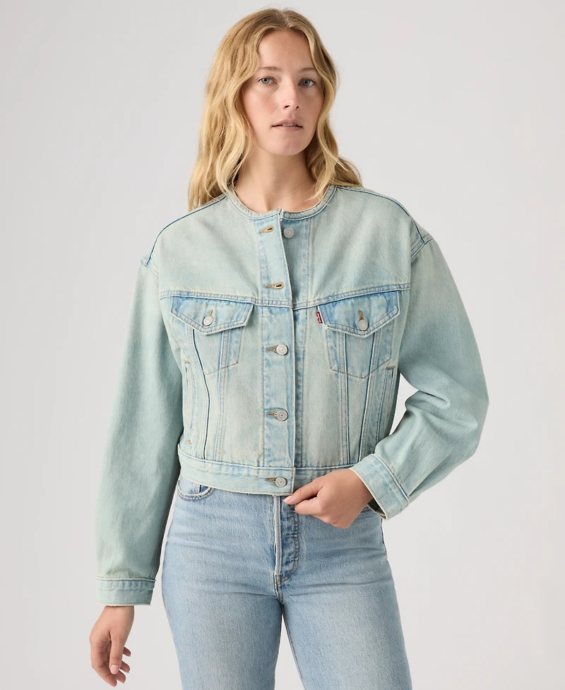 Levi's Women's 90's Collarless Shrunken Trucker Jacket