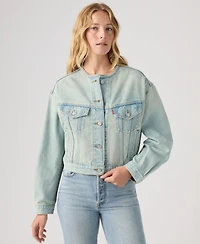 Levi's Women's 90's Collarless Shrunken Trucker Jacket
