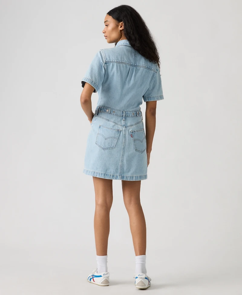 Levi's Premium Women's Short-Sleeve Logan Western Denim Dress