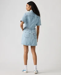Levi's Premium Women's Short-Sleeve Logan Western Denim Dress