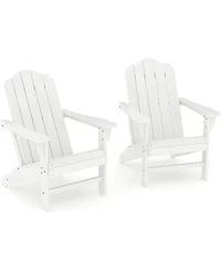 gaomon Set of 2 Hdpe Wood Texture Adirondack Chair