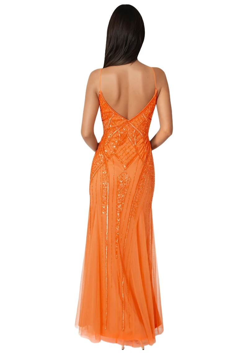 Bebe Women's Beaded Gown