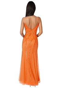 Bebe Women's Beaded Gown