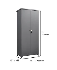 Clihome Outdoor Waterproof Storage Cabinet with Shelves