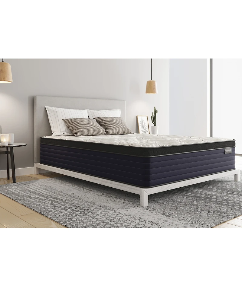 Diamond Mattress Cleo 14" Cool Copper Firm Pillow Top Hybrid Mattress, Queen