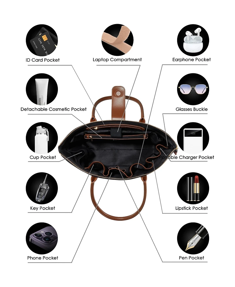 Women's Tote Nylon Top Zip Large Lifestyle Bag Eve Victoria Hyde