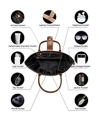 Women's Tote Nylon Top Zip Large Lifestyle Bag Eve Victoria Hyde