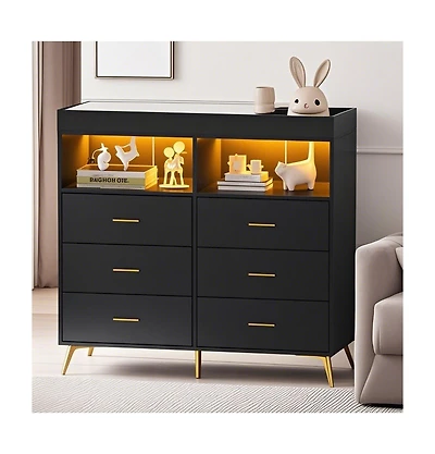 gaomon Dresser for Bedroom with 6 Drawers