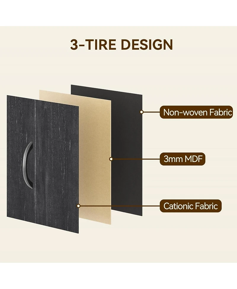 gaomon Inch Fabric Tall Dresser for Bedroom, 15 Drawer Dresser, Chest of Drawers for Clothes Storage