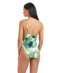 Sanctuary Women's Summer Breeze V-Neck One-Piece Swimsuit