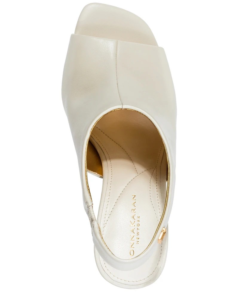 Donna Karan New York Women's Brietta Peep Toe Slingback Sandals