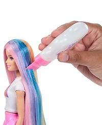 Barbie Rainbow Sparkle Hair Fashion Doll with Styling Accessories
