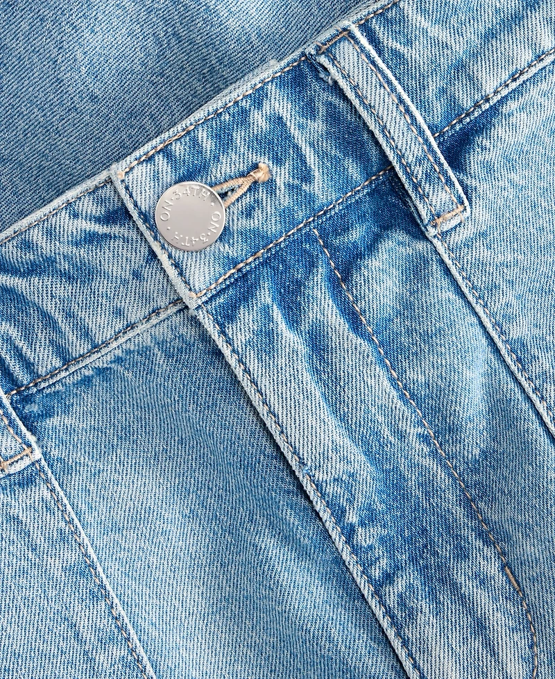 On 34th Women's A-line Denim Utility Shorts, Macy's Exclusive