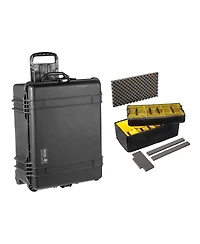 Pelican 1620 Watertight Wheeled Hard Case with Cubed Foam, Bundle with 1626AirDS Padded Divider Set
