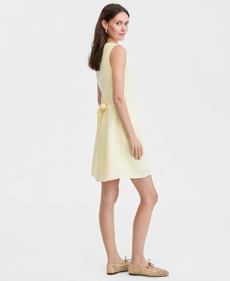On 34th Women's Linen-Blend V-Neck Minidress, Macy's Exclusive