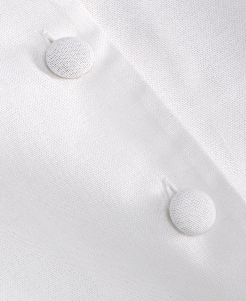 On 34th Women's Cropped Linen Blend Button-Front Vest, Macy's Exclusive