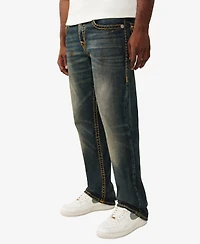 True Religion Men's Ricky Super T-Straight Flap Jeans
