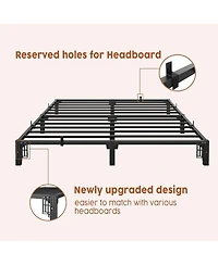 gaomon Bed Frame King Size, 8 Inch Metal Platform, No Screws Needed, No Box Spring Needed, Heavy Duty, 800 Lbs Capacity, Tool-Free Assembly