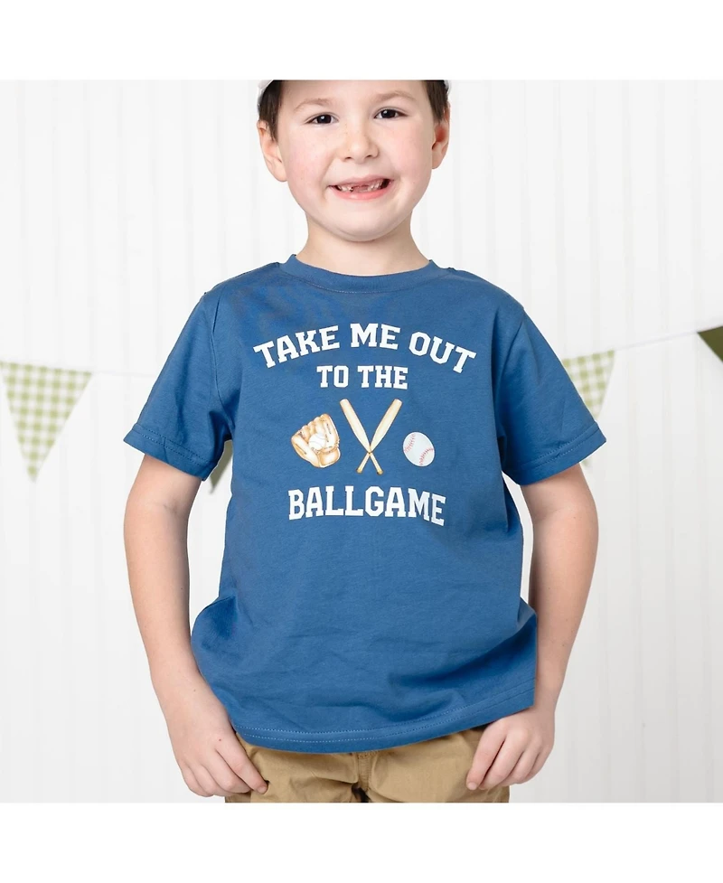 Sweet Wink Toddler Boys Take Me Out To The Ballgame Short Sleeve T-Shirt