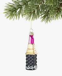 Holiday Lane Beauty Boom Glass Lipstick Ornament, Macy's Exclusive