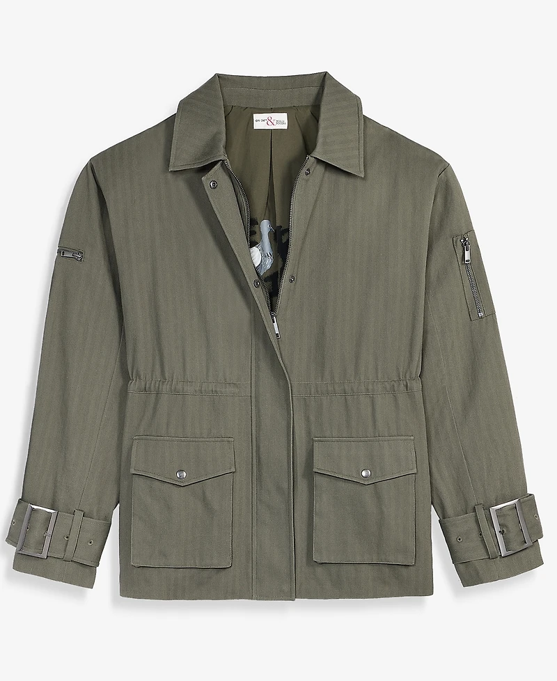 Women's Back Pocket Utility Jacket, Macy's Exclusive- Molly Rogers Capsule Collection