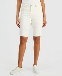 Style & Co Women's Mid-Rise Denim Bermuda Shorts, Macy's Exclusive