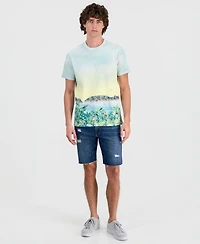 Guess Men's Sunset Riviera Printed T-Shirt