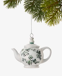 Holiday Lane Holiday Toile Teapot Ornament, Macy's Exclusive