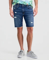 Guess Men's Distressed Denim Slim Shorts