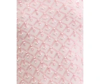 B Darlin Juniors' Beaded V-Neck Lace-Up-Back Gown