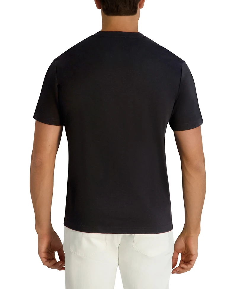 Karl Lagerfeld Paris Men's Textured Short-Sleeve Crewneck T-Shirt