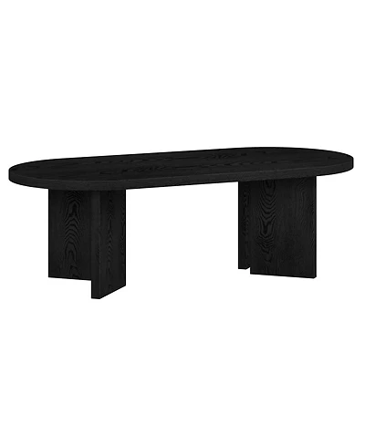 Hudson & Canal Alma 48" Wide Oval Coffee Table