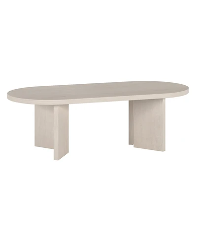 Hudson & Canal Alma 48" Wide Oval Coffee Table