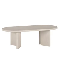 Hudson & Canal Alma 48" Wide Oval Coffee Table