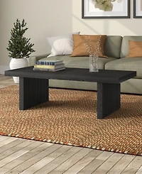 Hudson & Canal Soren 48" Wide Rectangular Fluted Coffee Table