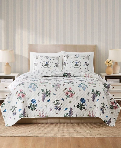 Portmeirion Botanic Garden Reversible 2-Pc. Quilt Set, Twin