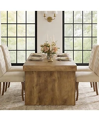 Tribesigns Large Dining Table for 6-8 People, 70.9" Long Wooden Kitchen Dinner Table