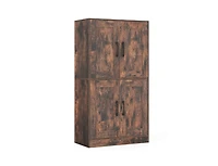 Slickblue 43.5 Inch Bathroom Storage Cabinet with Doors and Shelves