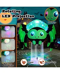 6 ft Halloween Inflatable Spider Pre-Lit Floating Decoration w/