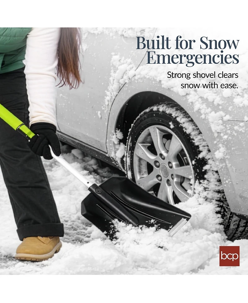 Best Choice Products 39" Extendable Snow Brush with Shovel, Squeegee and Ice Scraper Storage Bag